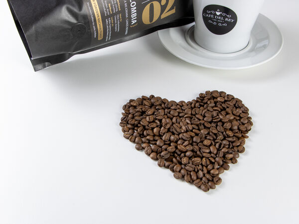 Herz aus Kaffeebohnen, Valentinstagsspecial von Café del Rey 2021
